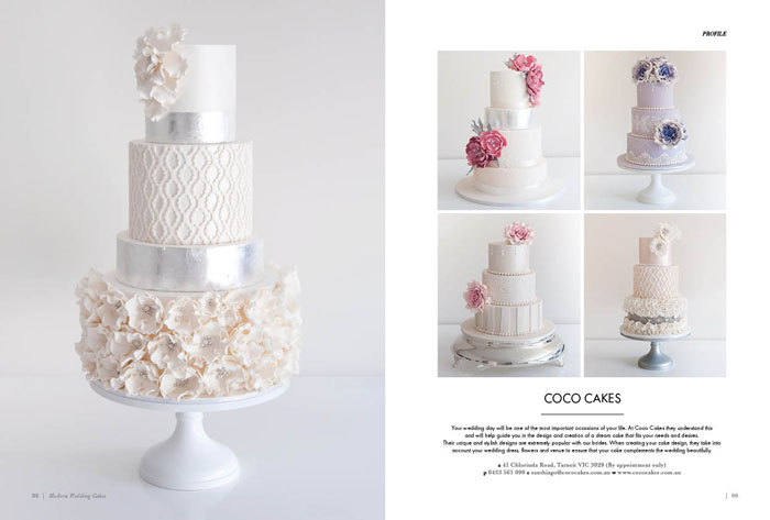 Modern wedding cakes magazine