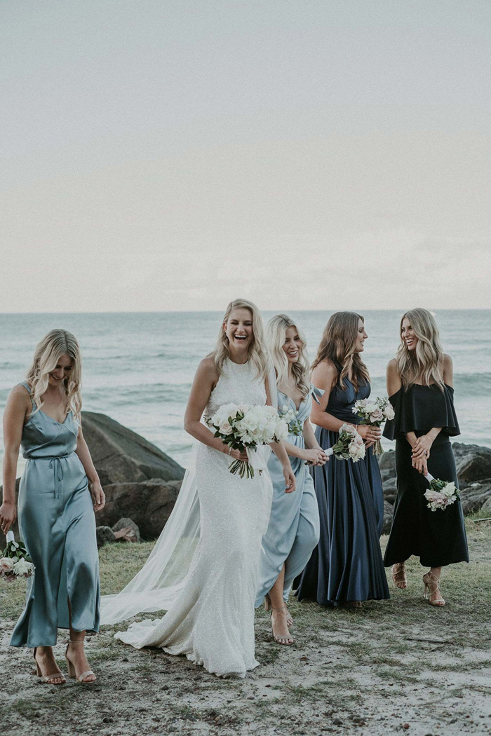 The Magic Of Mismatched Bridesmaid Dresses Modern Wedding