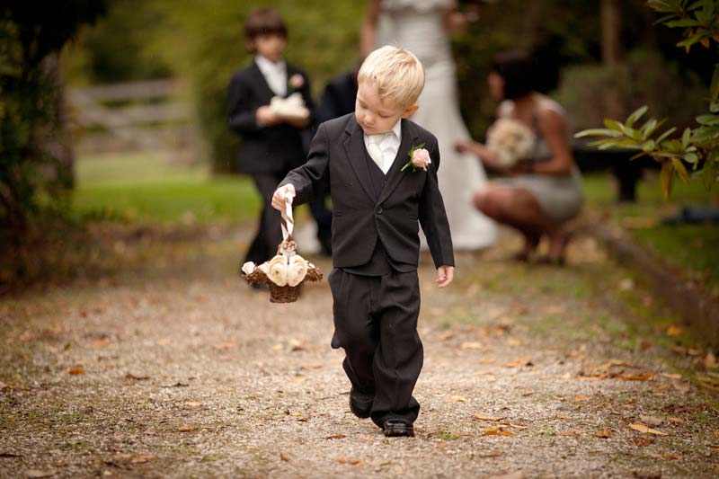 Pageboy on aisle