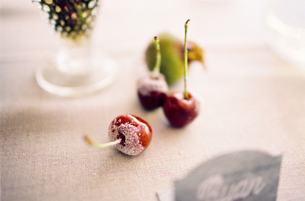 Sugared cherry