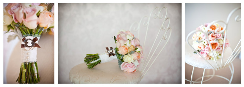 Bridal bouquet-pink flowers