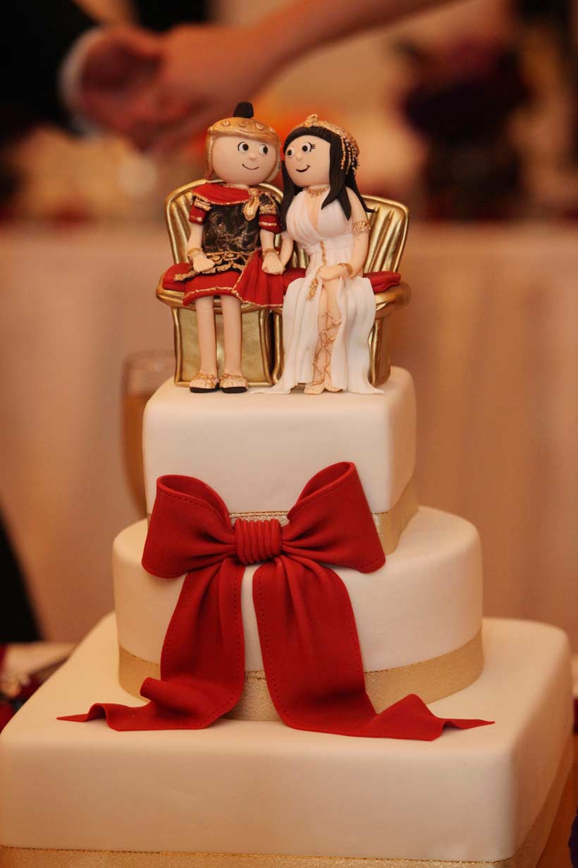 Wedding cake- red royal