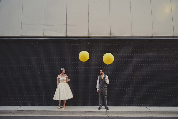 Bride and groom- yellow wedding
