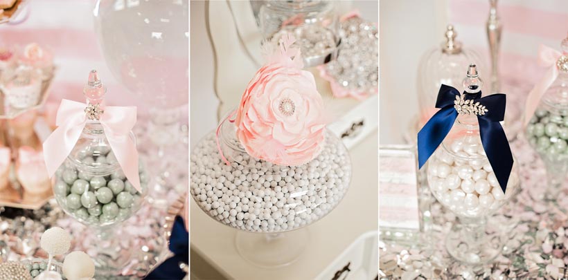 Pink and silver wedding theme