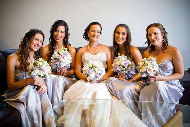 Silver bridesmaids