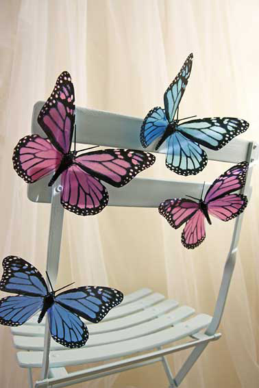 Butterfly chair decoration