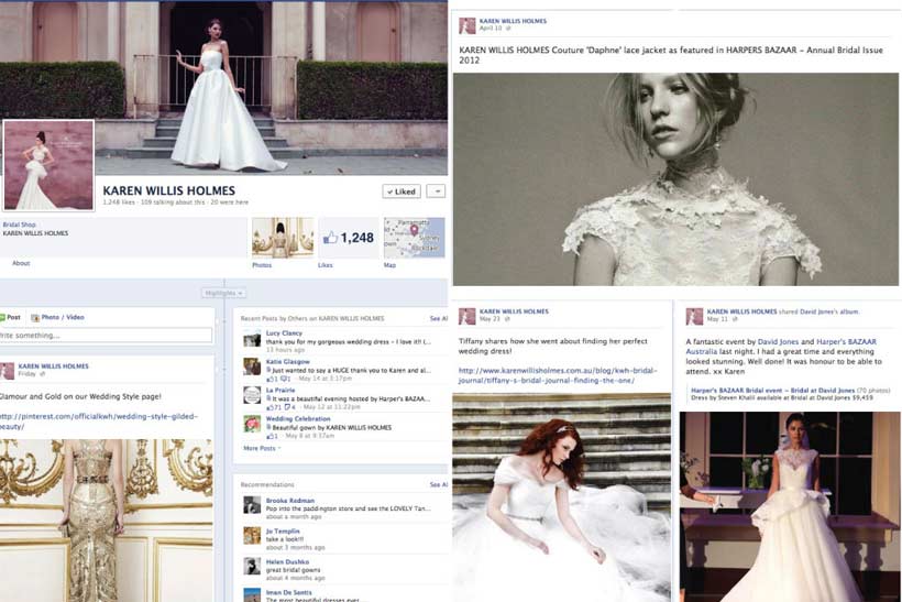 Wedding fashion inspiration Facebook page