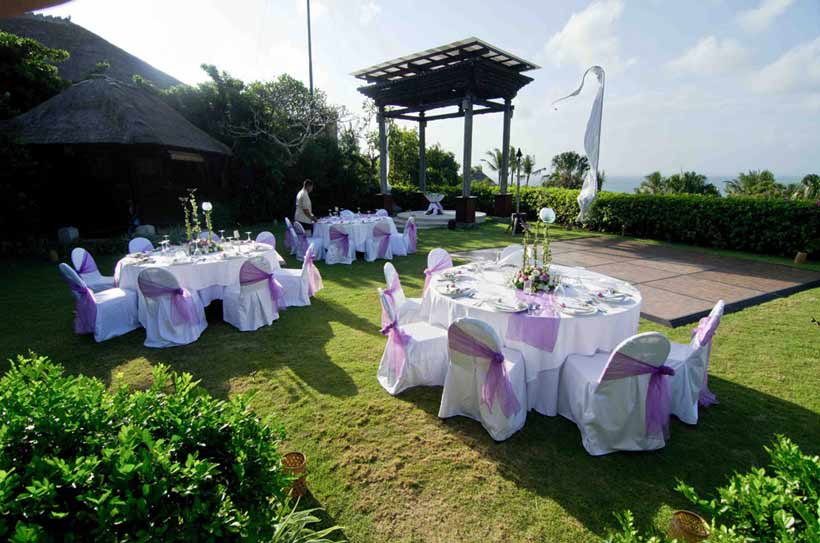 Bali wedding reception