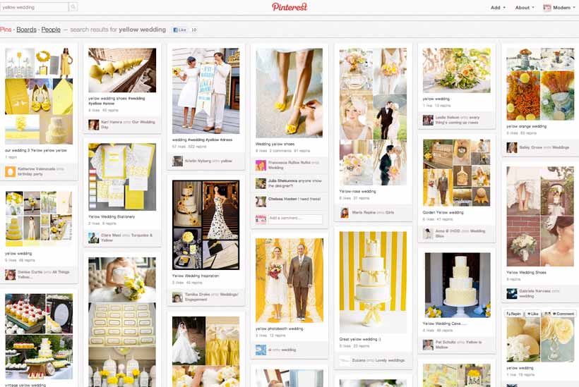 Yellow Weddings on Pinterest