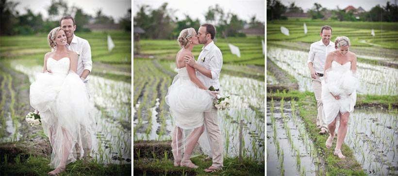 Bali Wedding- in the rice paddies