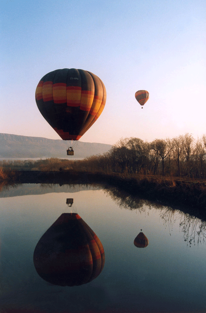 balloon watching in South Africa