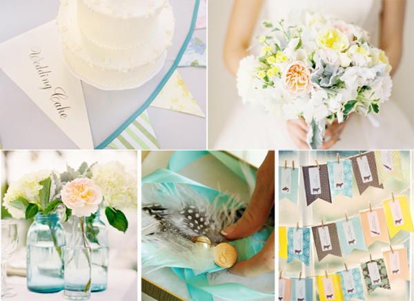 Blue-and-Yellow wedding colours