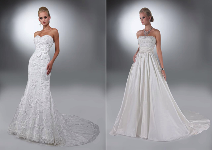 Lace bridal gown - empire cut gown