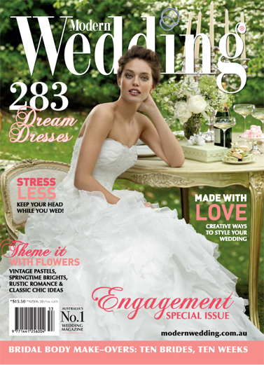 Modern Wedding magazine cover