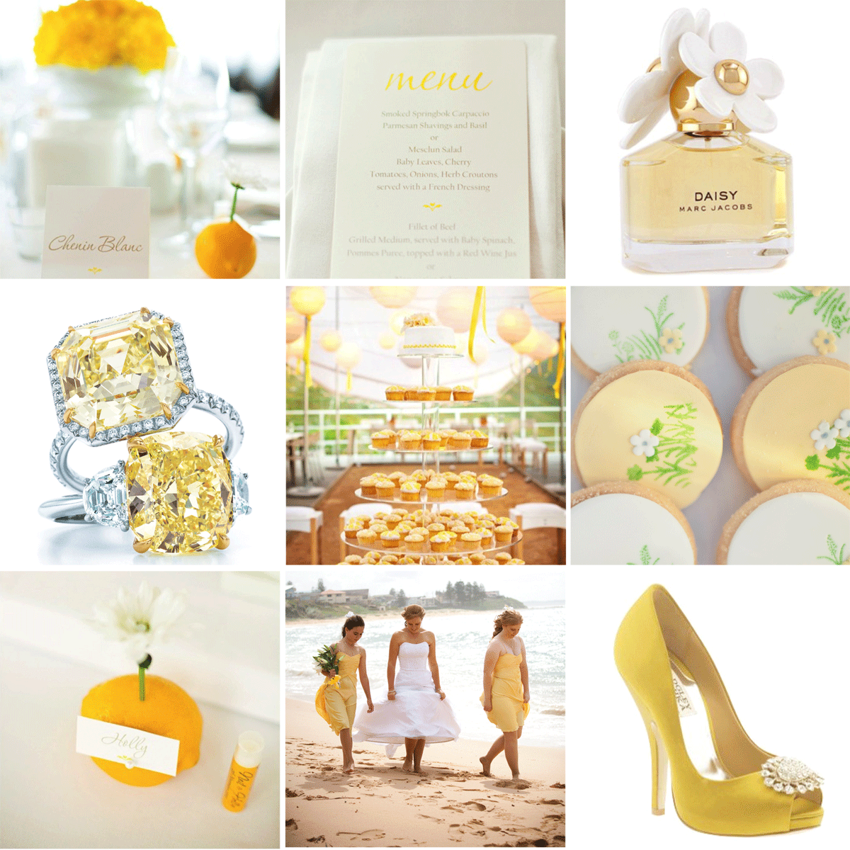 Yellow Inspiration board wedding