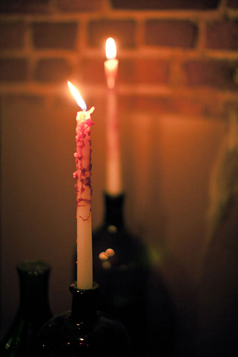 Candles-in-a-bottle
