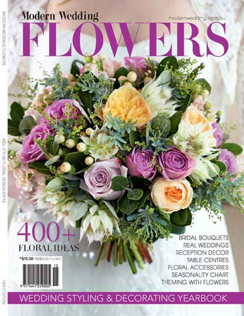 Modern Wedding Flowers Magazine cover