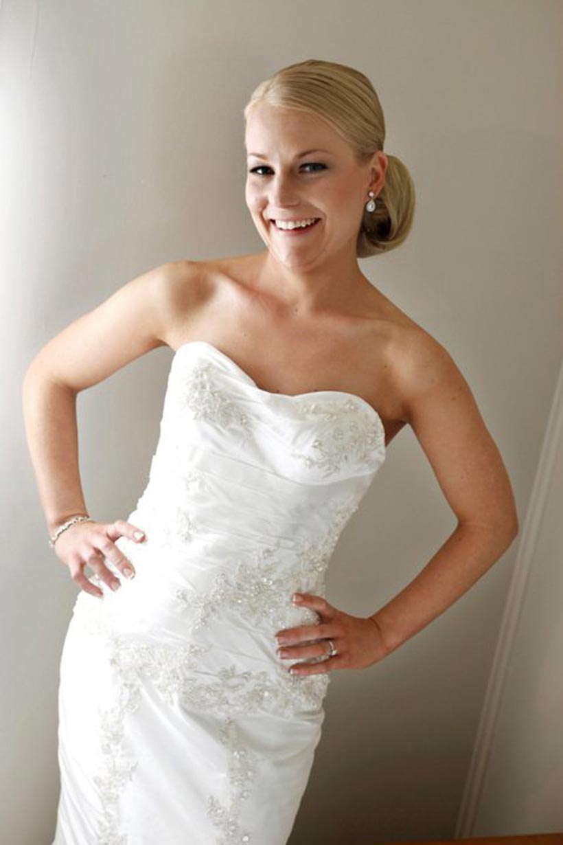 Real bride Sarah in her Halo wedding dress Real bride Sarah in her Halo wedding dress