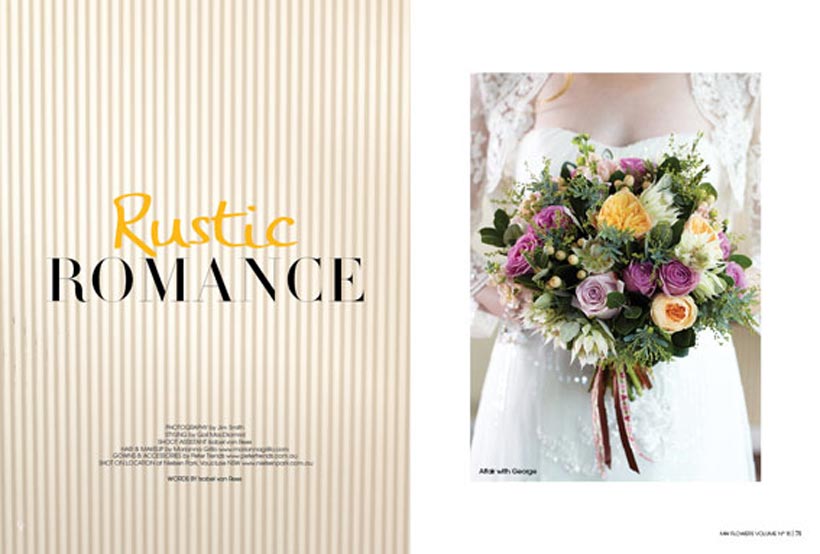 Rustic Romance - Modern Wedding Flowers magazine