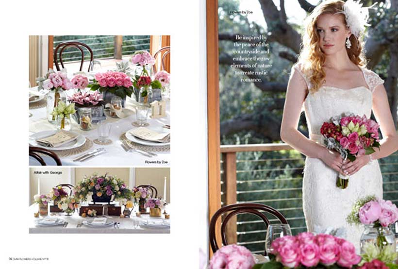 Rustic Romance - Modern Wedding Flowers magazine