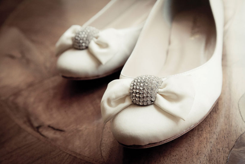 Flat wedding shoes
