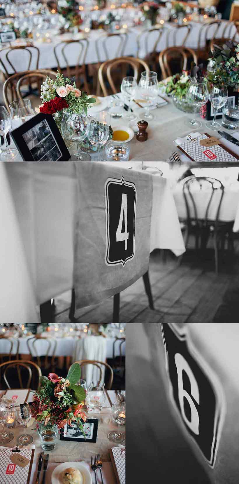 table number runners
