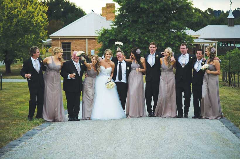 The Bridal Party - A Winery Wedding