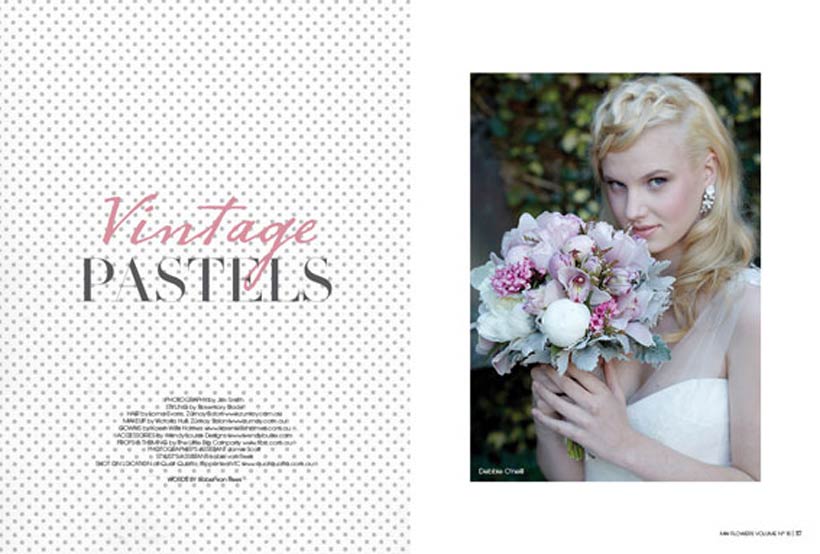 Vintage Pastels - Modern Wedding Flowers magazine