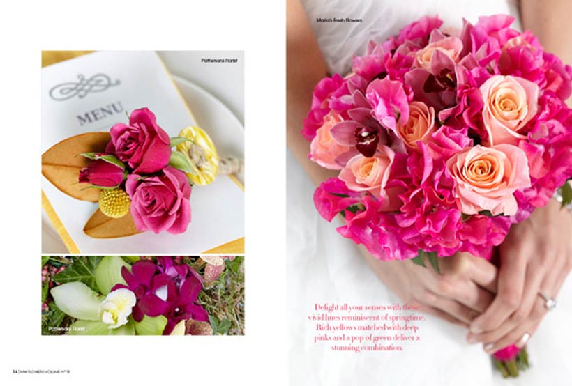 Vivid Hues - Modern Wedding Flowers magazine