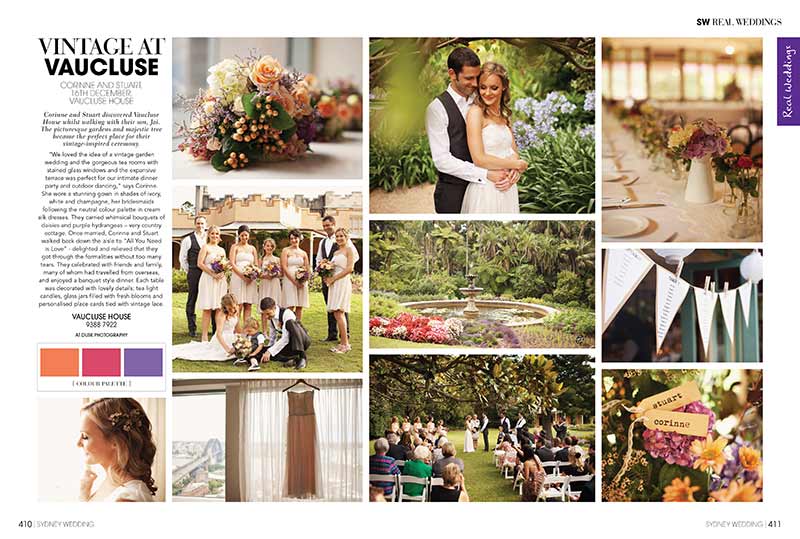 Vaucluse House Real Wedding