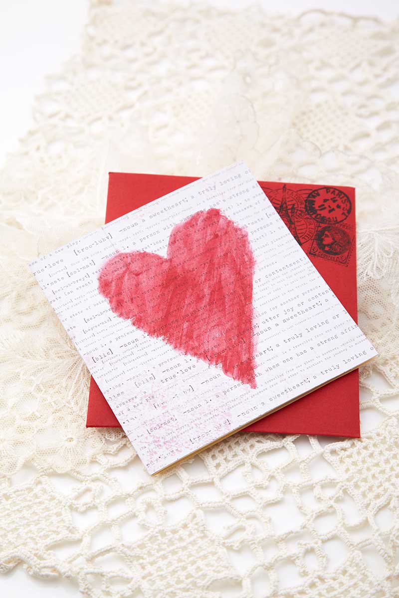 Heart inspired card - DIY wedding