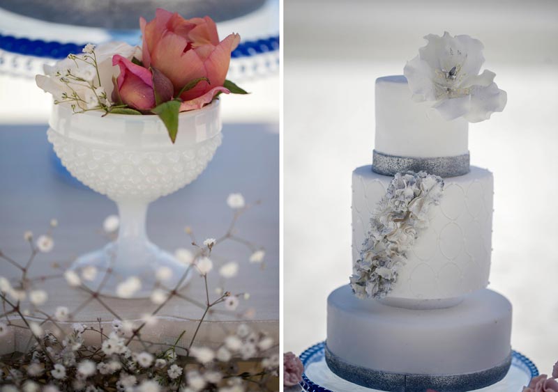 Wedding cake - glitter theme wedding