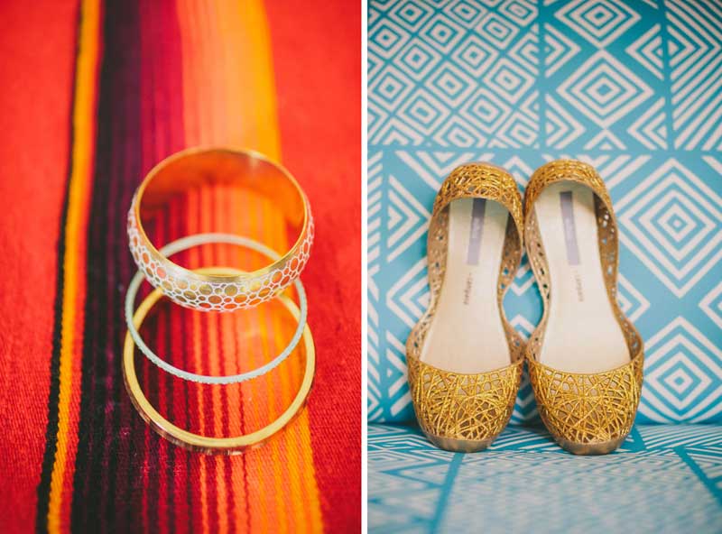 Bridal shoes and jewellery