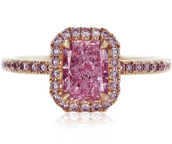 De Beers Jewellery - Pink diamond engagement ring