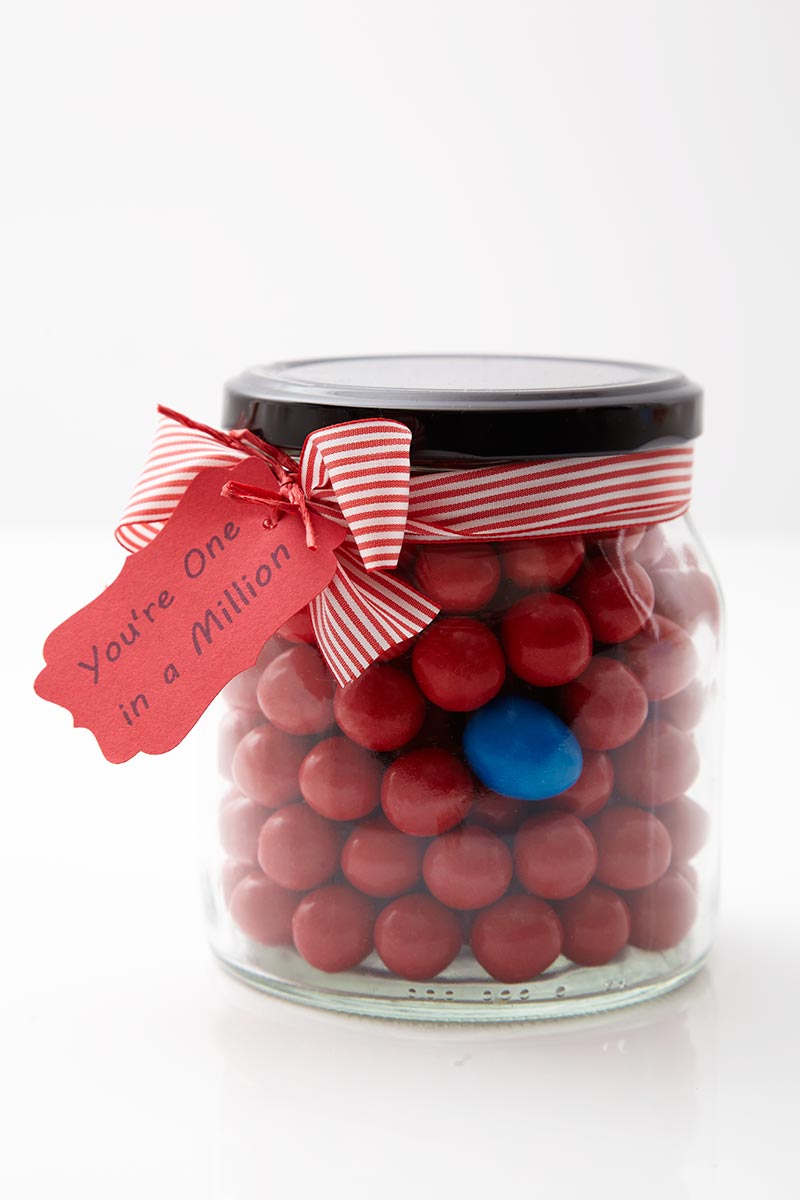 Valentines Day DIY - lolly jar
