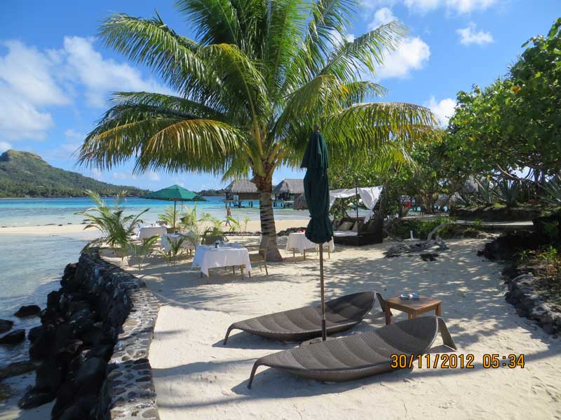 Private beach - Bora Bora Honeymoon