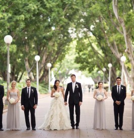 Wedding party in Hyde Park - At Dusk Photography