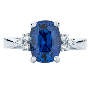 Vintage style ring by Larsen Jewellery - Cobalt