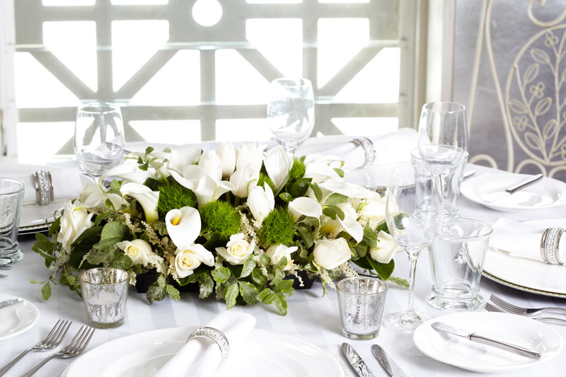 Styling ideas for White Wedding Flowers
