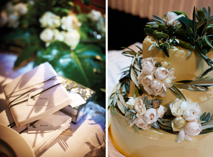 Wedding cake and styling details
