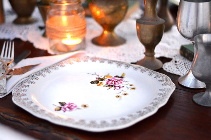 Floral-wedding-plate