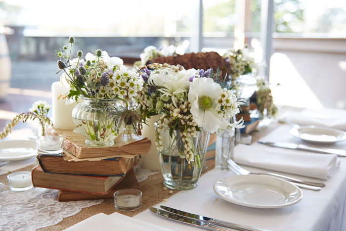 Wedding table styled by Visually Creative