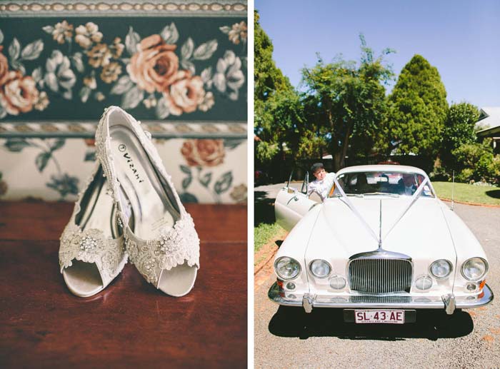Bridal-Shoes-Wedding-Car
