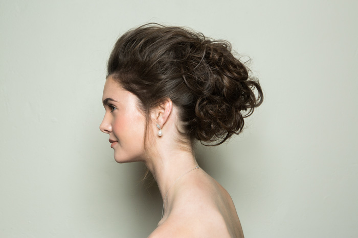 Bridal Hairstyle Step by Step: Glam Textured Messy Bun