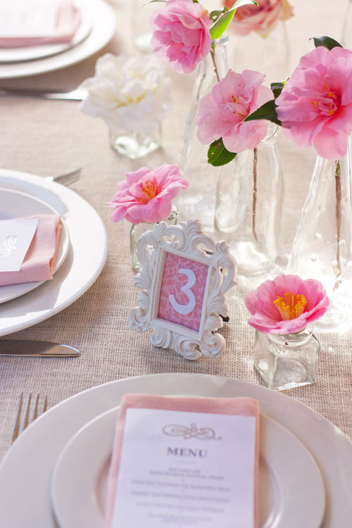 DIY-Framed-Wedding-Table-Number-Pink