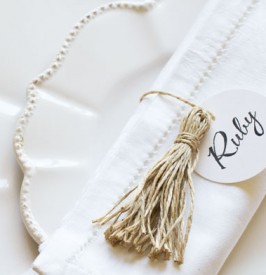 DIY Wedding Place Settings