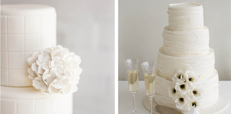 white wedding cakes
