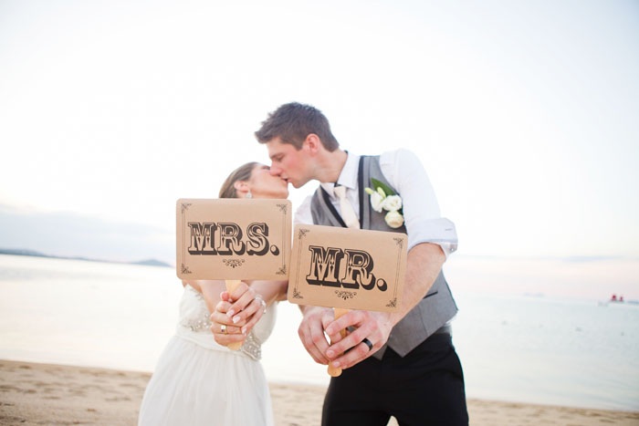 Mr and Mrs Wedding signs