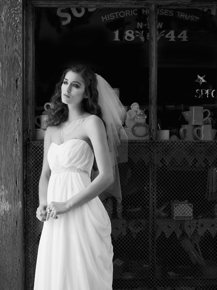Wedding Dress and Veil by Briony Leigh Bridal