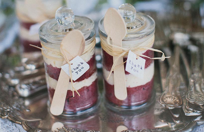 DIY Cake  Jar  Wedding  Favours